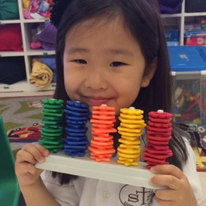 Gina with abacas - colors preschool